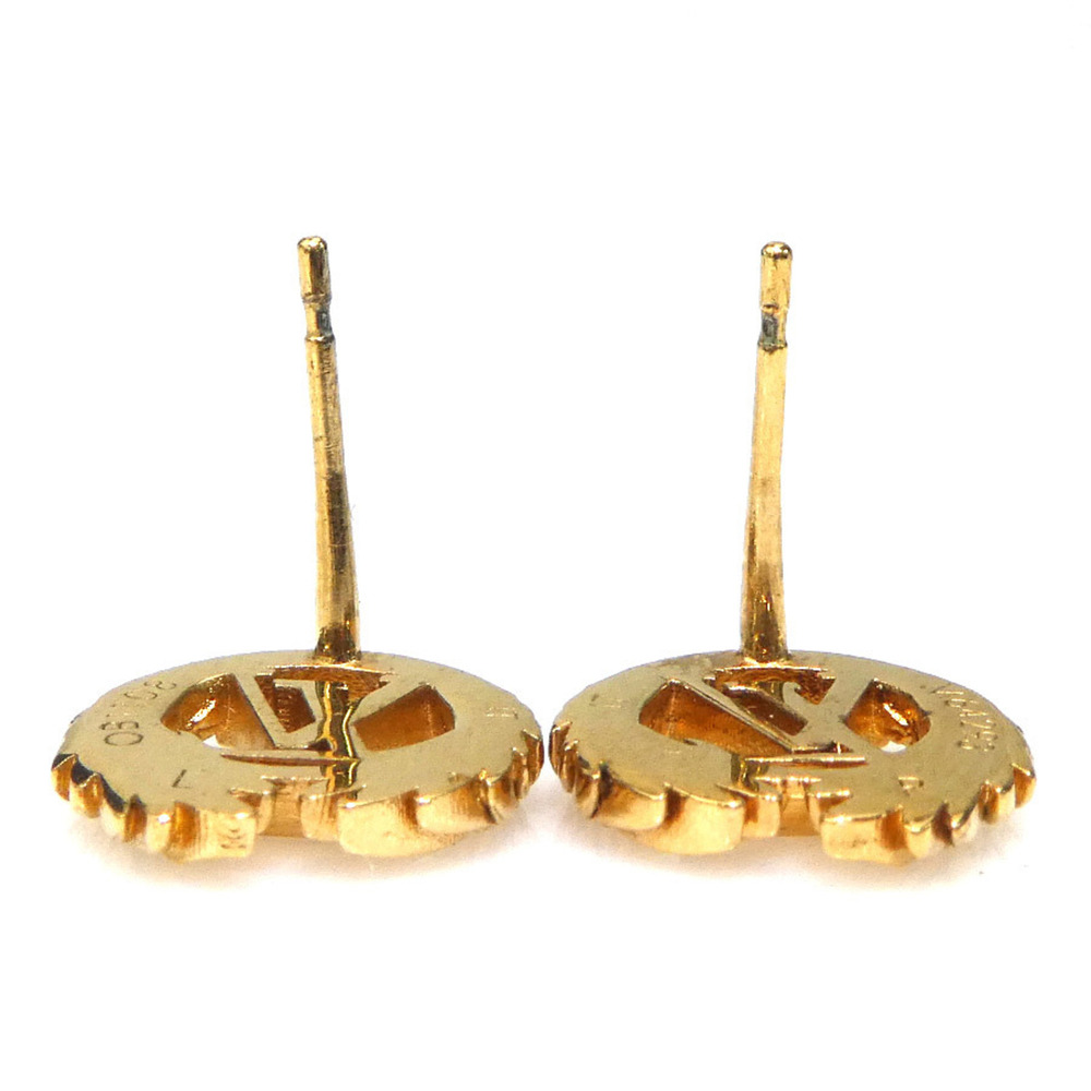 LOUIS VUITTON Gold Earrings - Picture 6 of 9